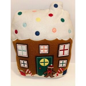 Wondershop Gingerbread House Plush Reversible Polka Dot 2023 Holiday